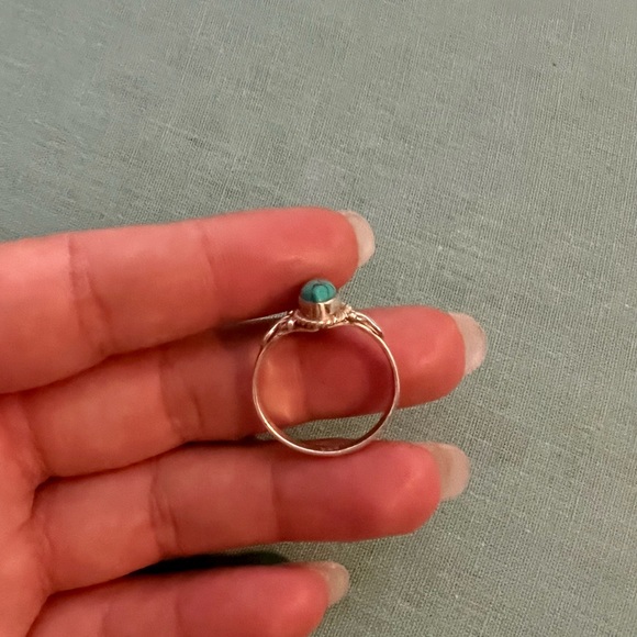 Turquoise 925 silver ring - Picture 4 of 6